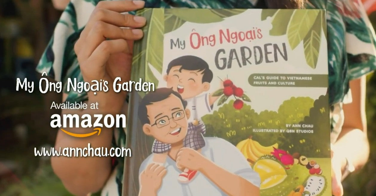 Load video: My Ong Ngoai's Garden celebrates my family's stories and Vietnamese traditions.  It was inspired by my son's adventures with his grandpa. The story is about sharing and brings the Vietnamese culture to life for everyone! Joins Cal as he discovers the Vietnamese traditions.